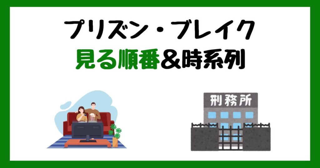 プリズン・ブレイクの見る順番！サブスク配信はどこで見れる？